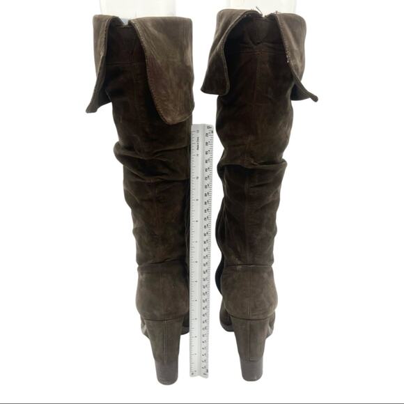 BRONX Charley Nubuck Leather Knee High Boots Knee-high lace-up soft size  8 - Picture 5 of 12